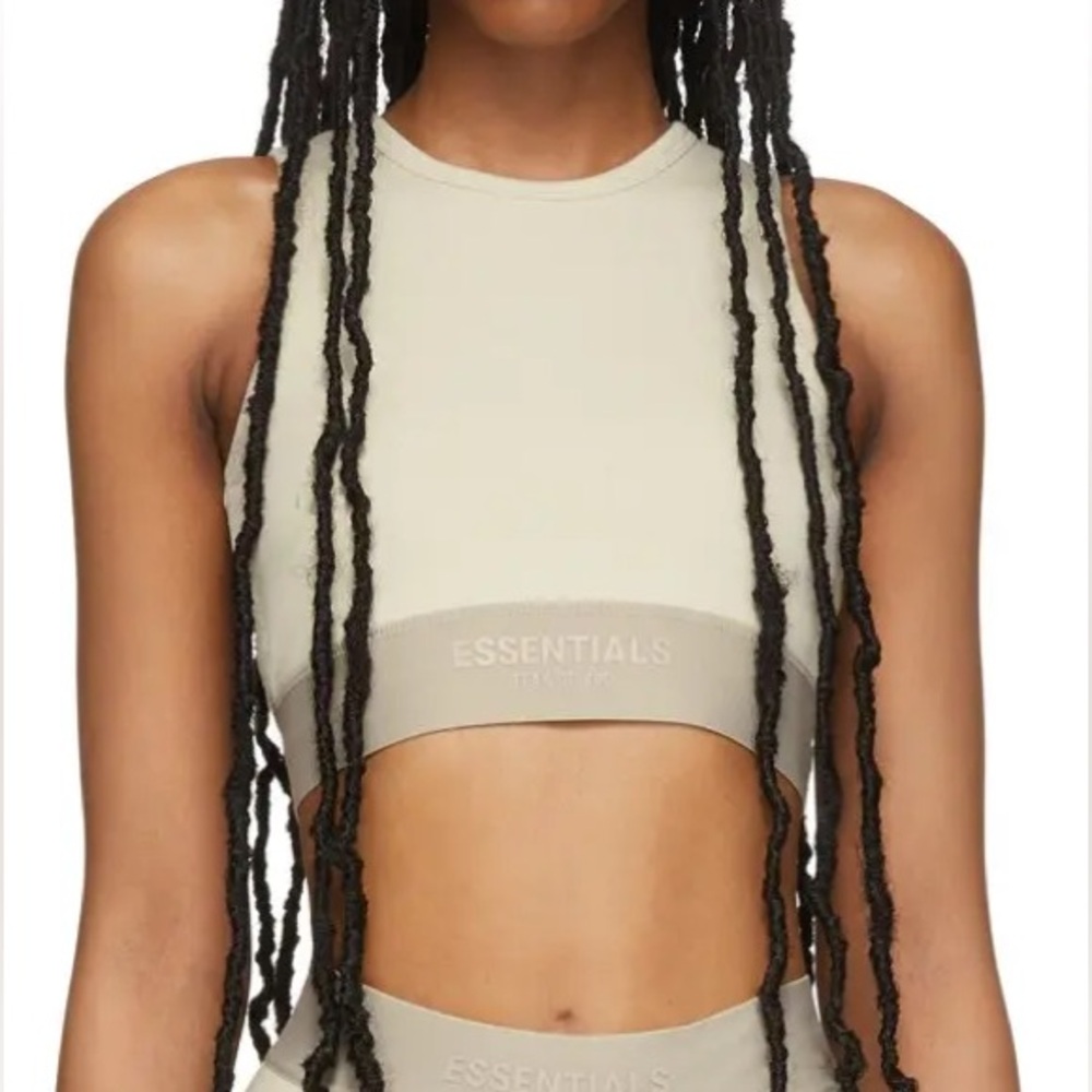 Fear of God Essentials Sport Tank Top in Wheat